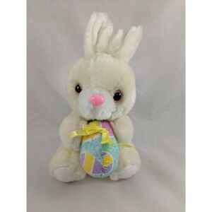 Hug Luv Tan Rabbit Plush Easter Egg 8 Inch Stuffed Animal toy